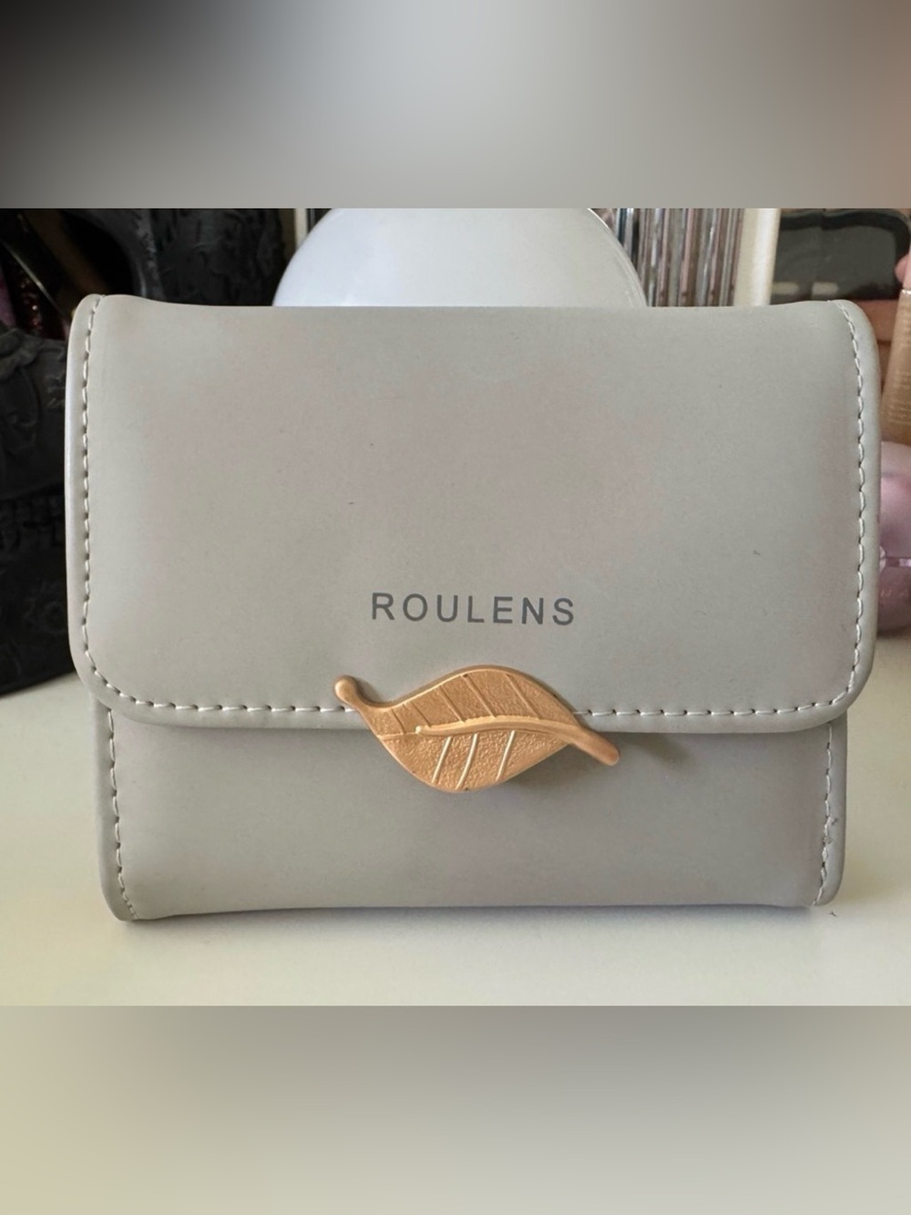 3/$15 Roulens Gold, Gray, Nude Wallet Faux Leather Wallet Vegan Leather Wallet